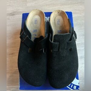 Birkenstock Boston BS Modern Suede black
